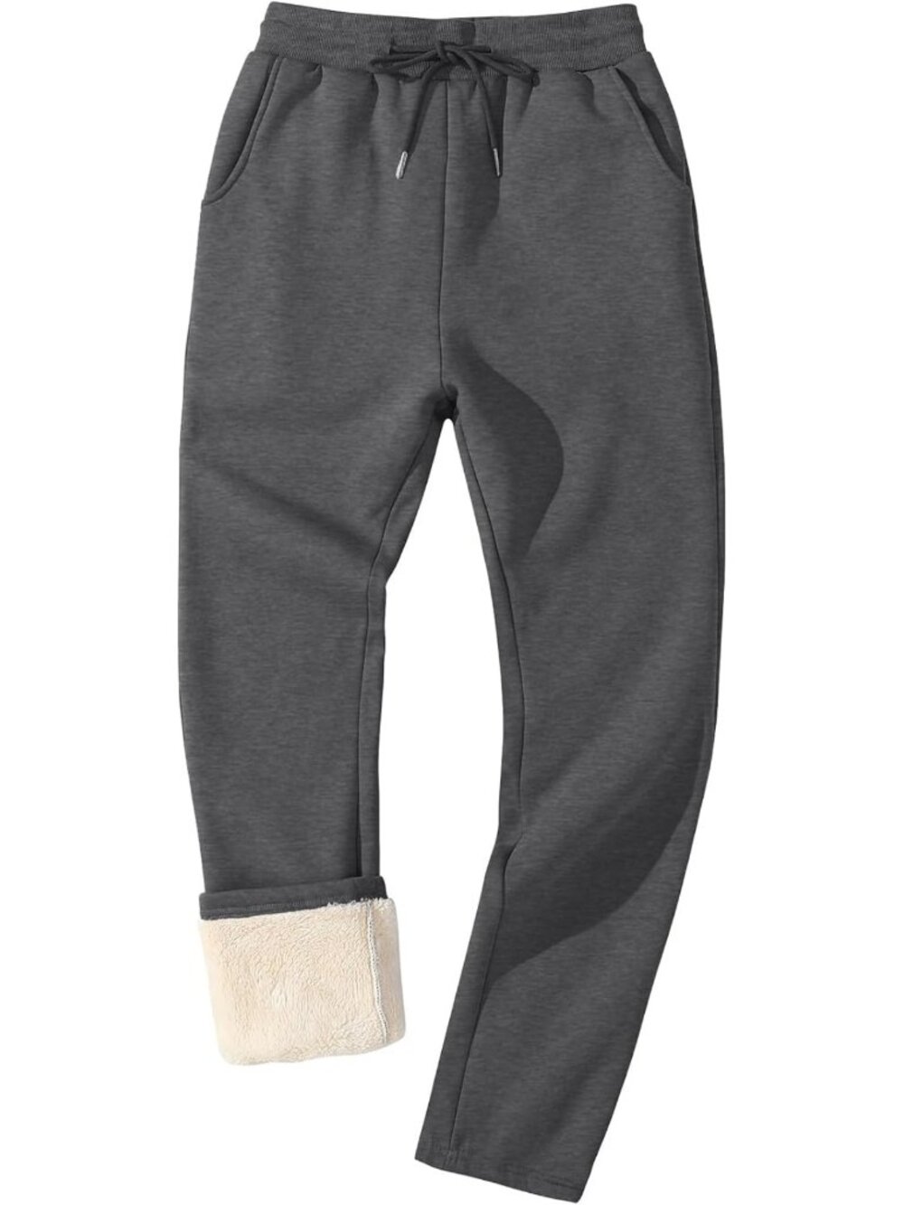Cozy Fleece-Lined Sherpa Jogger Pants for Men | Warm Winter Activewear